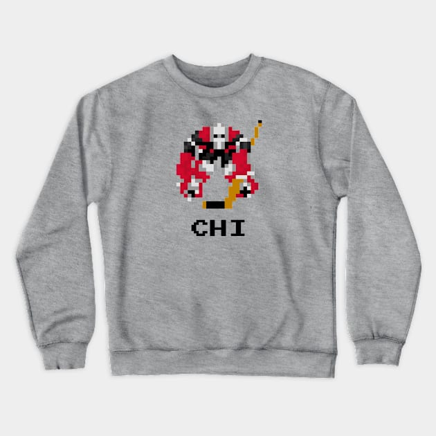 16-Bit Hockey Goalie - Chicago Crewneck Sweatshirt by The Pixel League